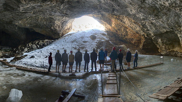 Die Schellenberger Eishöhle.