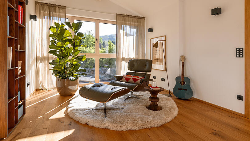 Ein Blick ins Innere der Immobilie am "Bayerischen Meer".