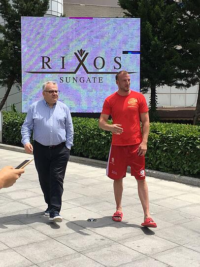 Mario Daser verbringt derzeit viel Zeit im Hotel Rixos Sungate in Kemer.