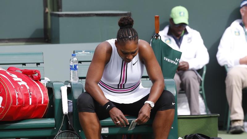 Erschöpft: Serena Williams in Indian Wells.