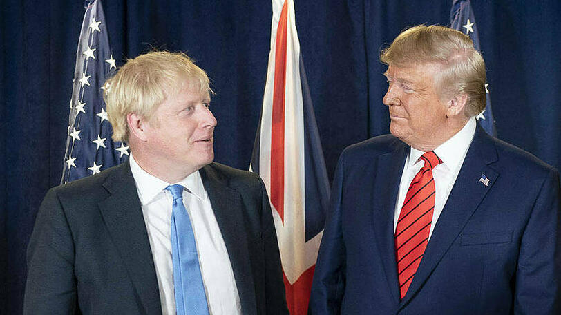 Boris Johnson und Donald Trump im September 2019 in New York