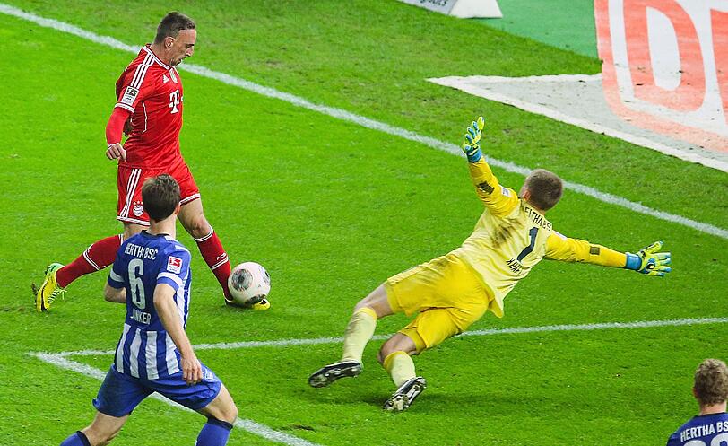 Franck Ribéry: Note 2. Meister der Gaudi. Kam nach 54 Minuten für Robben. Durfte Hertha auch noch ein bisschen bespaßen, lupfte sich beim 3:1 ins Glück.