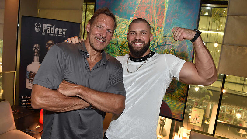 Ralf Moeller (l.) und Florian Munteanu.