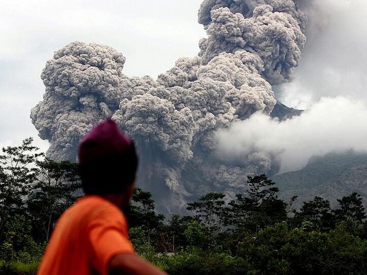 Fast 100 Menschen kamen bei den Ausbrüchen des Merapi schon ums Leben