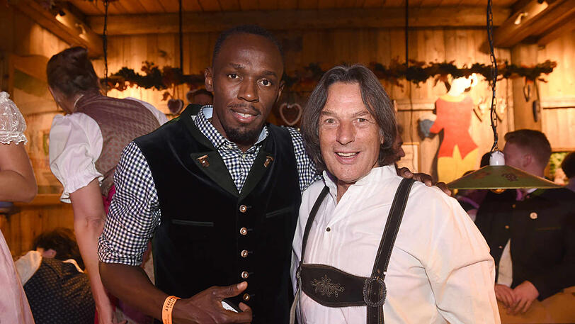 Pflegen ein gutes Verhältnis: Usain Bolt und Hans-Wilhelm Müller-Wohlfahrt.