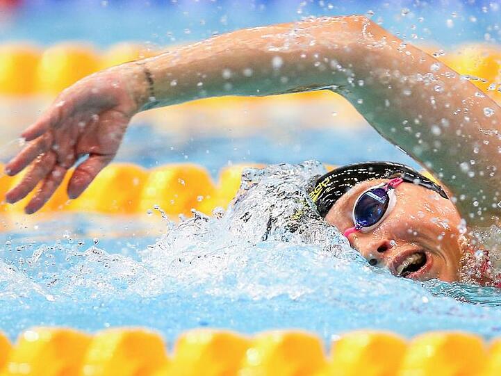 Schwamm Weltrekord über 1500 Meter bei der Kurzbahn-DM: Sarah Köhler.