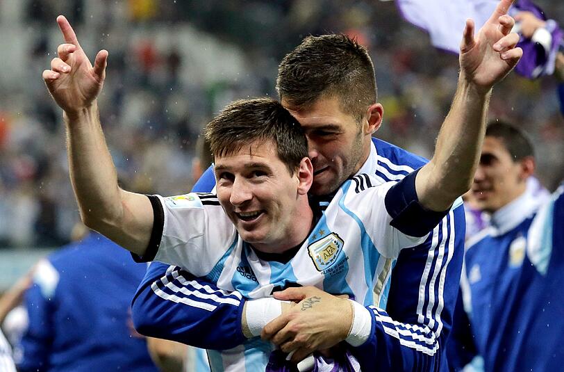 Die argentinischen Fans wollen mit Messi und Co. den WM-Titel feiern!