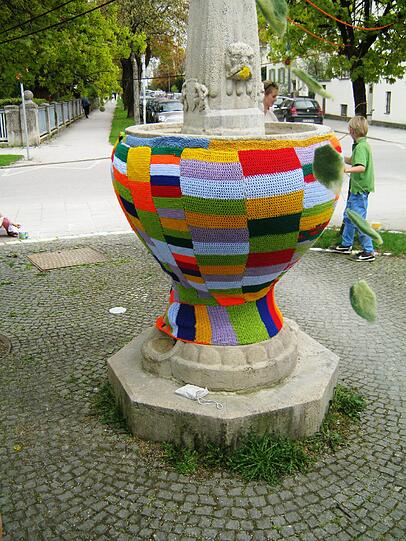 Das Ergebnis der Häkel- und Strickaktion kann sich sehen lassen.