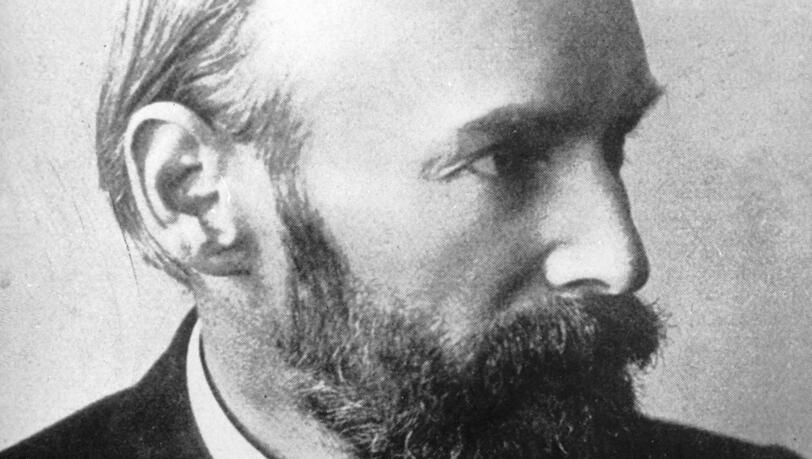 Eine undatierte Aufnahme des deutschen Dichters Christian Morgenstern (1871 - 1914). Er litt lange unter Tuberkulose und verstarb früh.