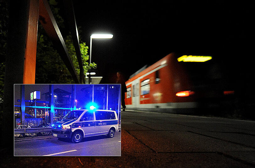 Der 17-Jährige befand sich nach einer Feier auf dem Nachhauseweg. Als er über die Gleise gehen wollte, wurde er von der kommenden S-Bahn erfasst, glücklicherweise jedoch nur leicht verletzt. (Archivbilder)