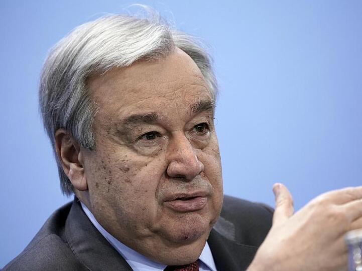 UN-Generalsekretär António Guterres: "Wegen Covid-19 bedroht nun eine nie gesehene Gesundheits-, Wirtschafts- und Gesellschaftskrise Leben und Existenzgrundlagen.".