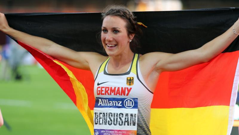 Hat bei der Para-WM ihr zweites Gold geholt: Irmgard Bensusan. Hat bei der Para-WM ihr zweites Gold geholt: Irmgard Bensusan.