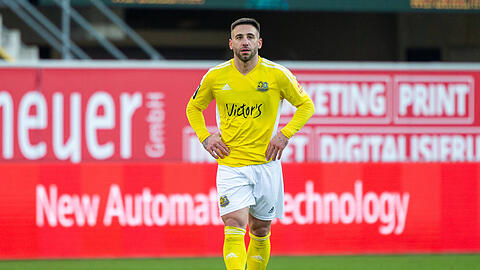 Calogero Rizzuto verliert mit dem 1. FC Saarbrücken gegen Verl.