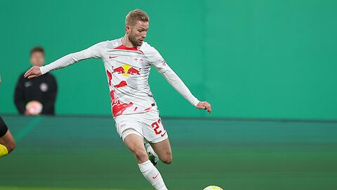 Konrad Laimer in Aktion.