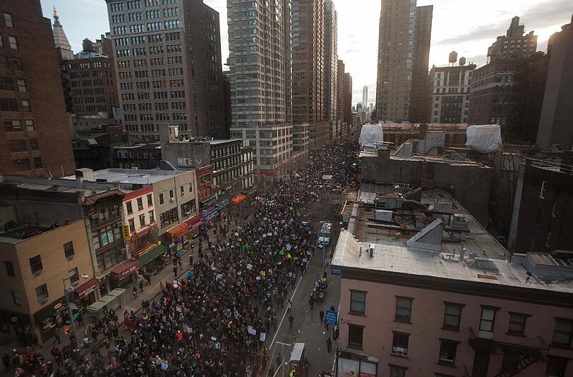 Der Tot von Micheal Brown löste heftige Proteste aus.
