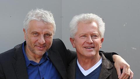 Die Schauspieler Udo Wachtveitl (als Kommissar Leitmayr, l) und Miroslav Nemec (als Kommissar Batic). Foto: picture alliance / Andreas Gebert/dpa