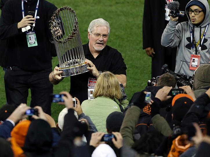 Jubel in San Francisco: Die Giants haben in der Nacht auf Montag zum siebten Mal die World Series gewonnen.