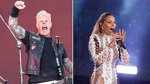 Metallica um James Hetfield und Helene Fischer bespielen deutsche Stadien. Metallica um James Hetfield und Helene Fischer bespielen deutsche Stadien.
