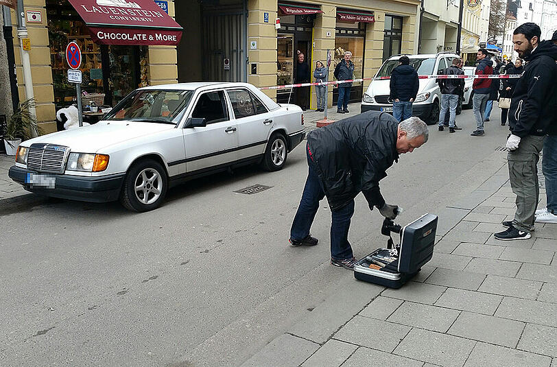 Das Fluchtfahrzeug der Täter.