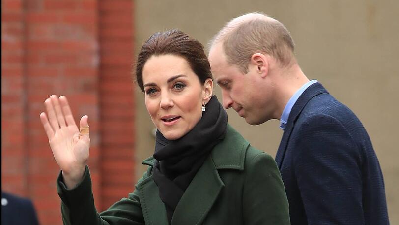 Herzogin Kate und Prinz William beim Besuch in Blackpool.