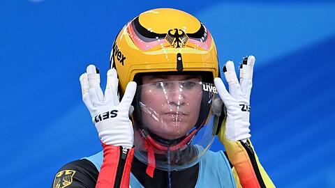 Rodel-Ass Natalie Geisenberger ist im Training gestürzt.