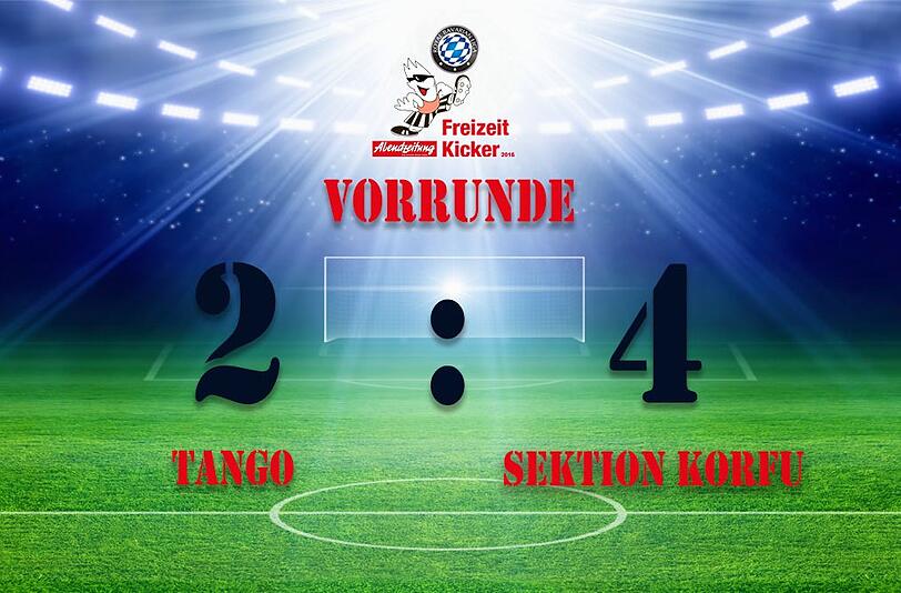 Sektion Korfu gewinnt mit 2:4 gegen Tango.