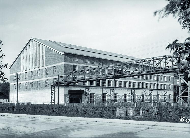 Die Lagerhalle um das Jahr 1927...