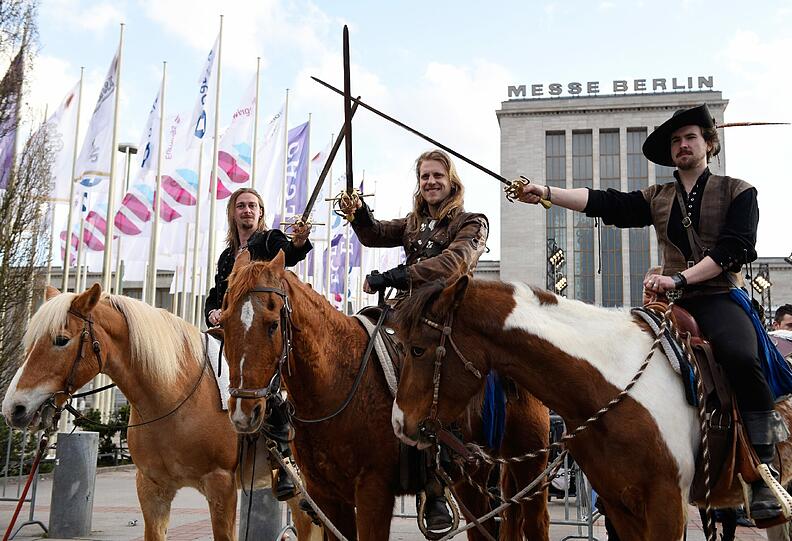Die Mitglieder der Band D'Artagnan.