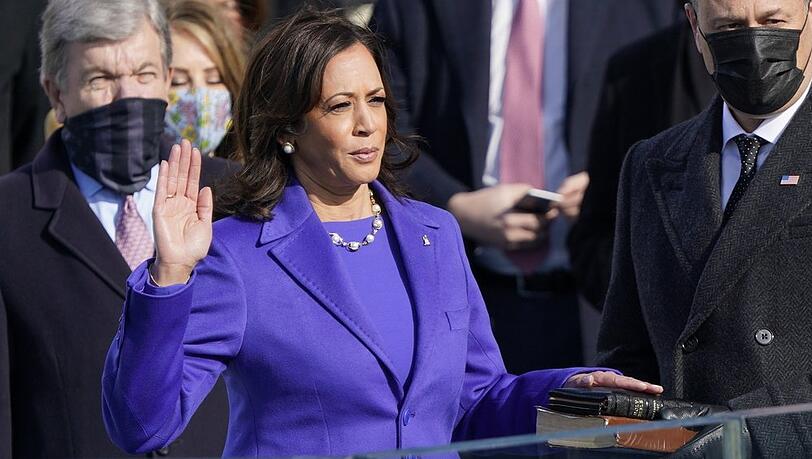 Kamala Harris im Jahr 2021 bei der Amtseinführung von Joe Biden als US-Präsidenten.