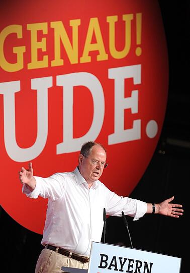 SPD-Kanzlerkandidat Peer Steinbrück in München. Die Bilder.