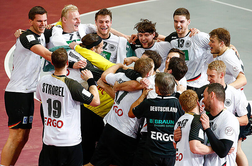 Nach dem Sieg über Ägypten war der Jubel beim deutschen Team groß.