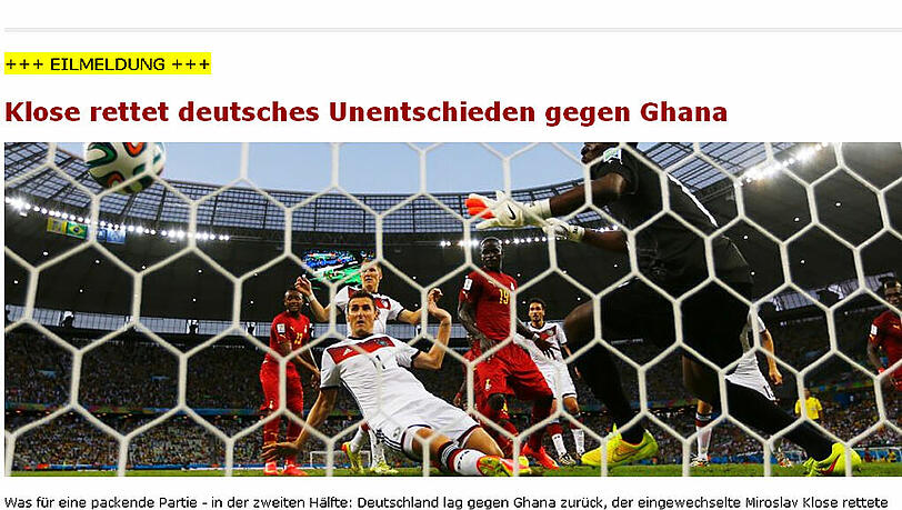 Der "Spiegel" sieht in Klose den Retter der deutschen Mannschaft. Der "Spiegel" sieht in Klose den Retter der deutschen Mannschaft.