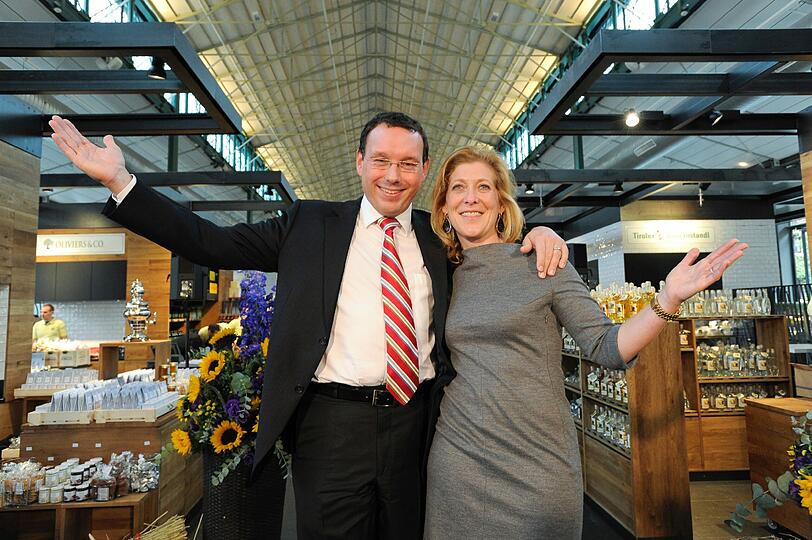 Auch die Gastgeber Hans und Chantal Hammer sind begeistert: Endlich ist die Schrannenhalle wieder da!