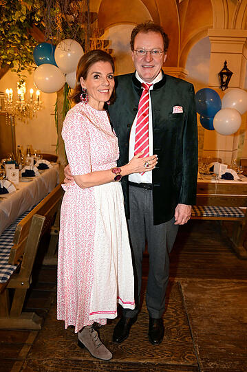 Franz Georg Strauss mit Frau Birgit