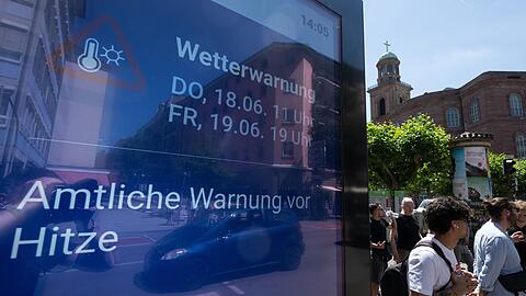 Auch Frankfurt geh&ouml;rt zu den Hitze-Spitzenreitern.