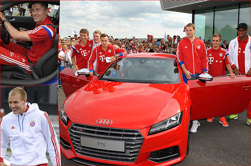 Fast wie Weihnachten: Am Samstag bekamen die Bayern die neuen Audis überreicht. Hier gibt's die Bilder von der offiziellen Übergabe zum Durchklicken.