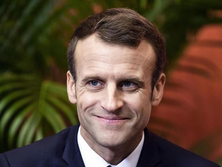Emmanuel Macron besucht Berlin.