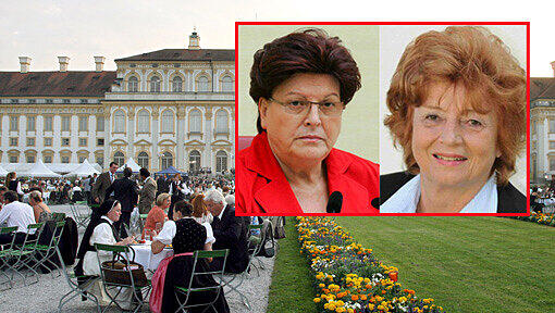 Landtagspräsidentin Barbara Stamm (CSU, li) kritisiert Bürgermeisterin Elisabeth Ziegler (SPD), weil sie ihren Gewinn vom Sommerempfang des Landtags nicht spenden will. Landtagspräsidentin Barbara Stamm (CSU, li) kritisiert Bürgermeisterin Elisabeth Ziegler (SPD), weil sie ihren Gewinn vom Sommerempfang des Landtags nicht spenden will.