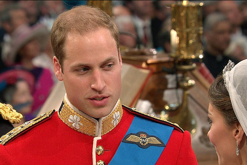 Prinz William bei der Zeremonie.