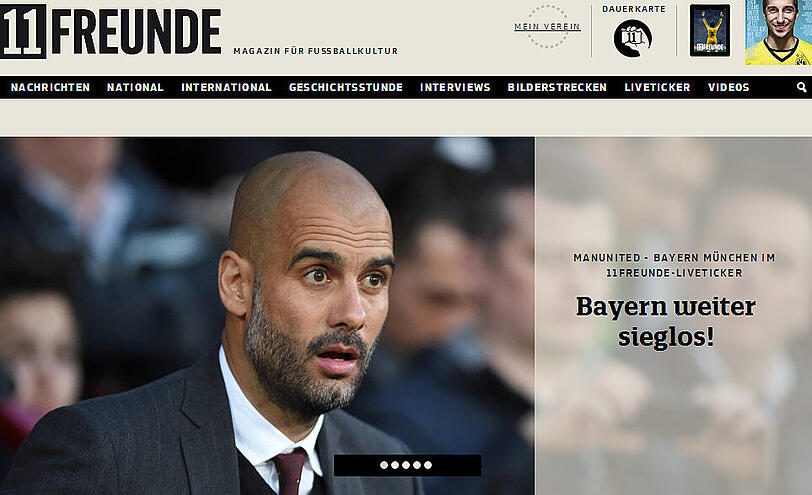 11 Freunde schreibt (Achtung Satire!): Bayern weiter sieglos!
