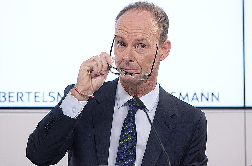 Der Vorstandsvorsitzende der Bertelsmann SE, Thomas Rabe, kündigte Veränderungen in der Struktur des Unternehmens an. Foto: Jörg Carstensen