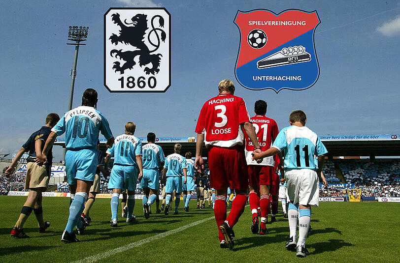 Archivbild vom 8. August 2004: Damals trafen die beiden Mannschaften im Grünwalder Stadion aufeinander. Anfang Februar gibt es an gleicher Stelle ein Wiedersehen.