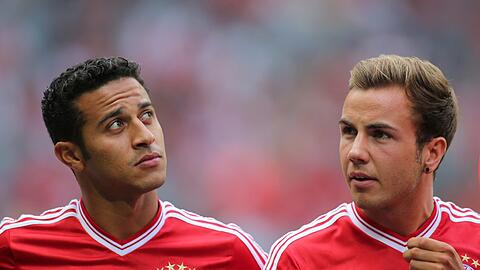 Thiago (l.) und Mario Götze.