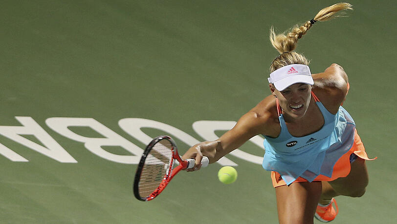Im Viertelfinale: Angelique Kerber. Im Viertelfinale: Angelique Kerber.