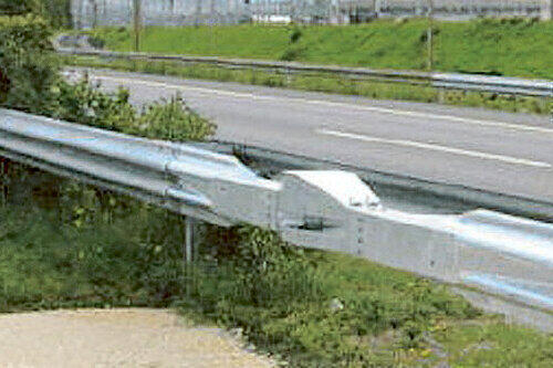 In der Schweiz bereits der Schrecken aller Autobahn-Raser: das versteckte Leitplanken-Radar.