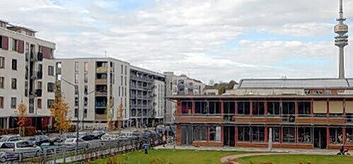 Münchner Norden: In exzellenter Lage zwischen dem gründerzeitlichen Schwabing und dem Olympiagelände ist das neue Stadtquartier &bdquo;Am Ackermannbogen" entstanden und erfreut sich großer Beliebtheit.