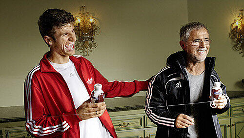 Viel Spaß beim Videodreh: Thomas und Gerd Müller Viel Spaß beim Videodreh: Thomas und Gerd Müller
