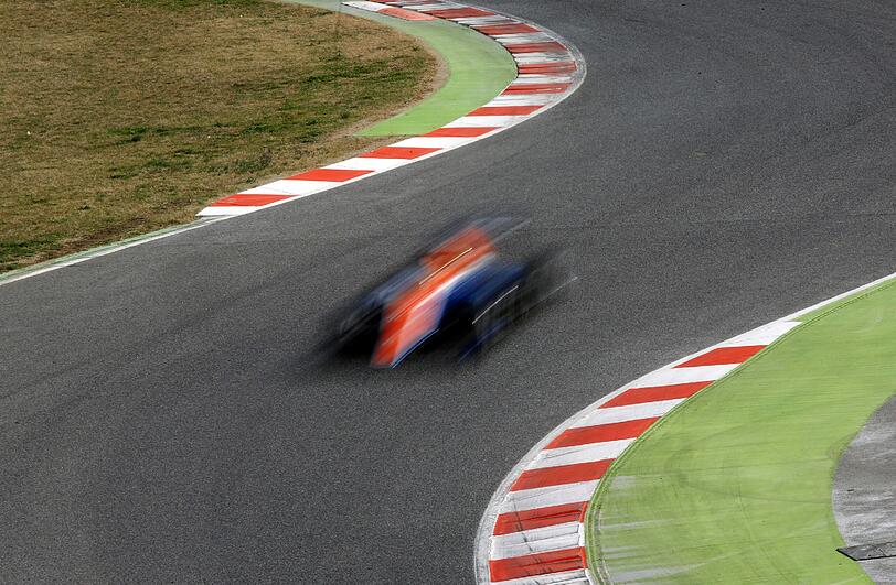 Der deutsche Formel-1-Neuling Pascal Wehrlein vom Manor Racing Team bei den testfahrten in Barcelona.