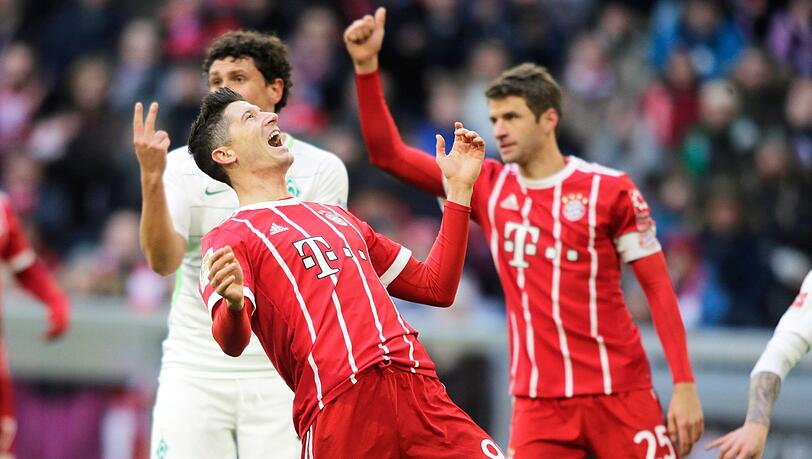 Torgaranten des FC Bayern: Robert Lewandowski (li.) und Thomas Müller. Torgaranten des FC Bayern: Robert Lewandowski (li.) und Thomas Müller.