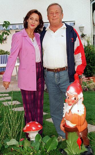 Christine Kaufmann und Rainer Basedow standen 1997 in München für den Kinofilm "Caipiranha" als Ehepaar vor der Kamera